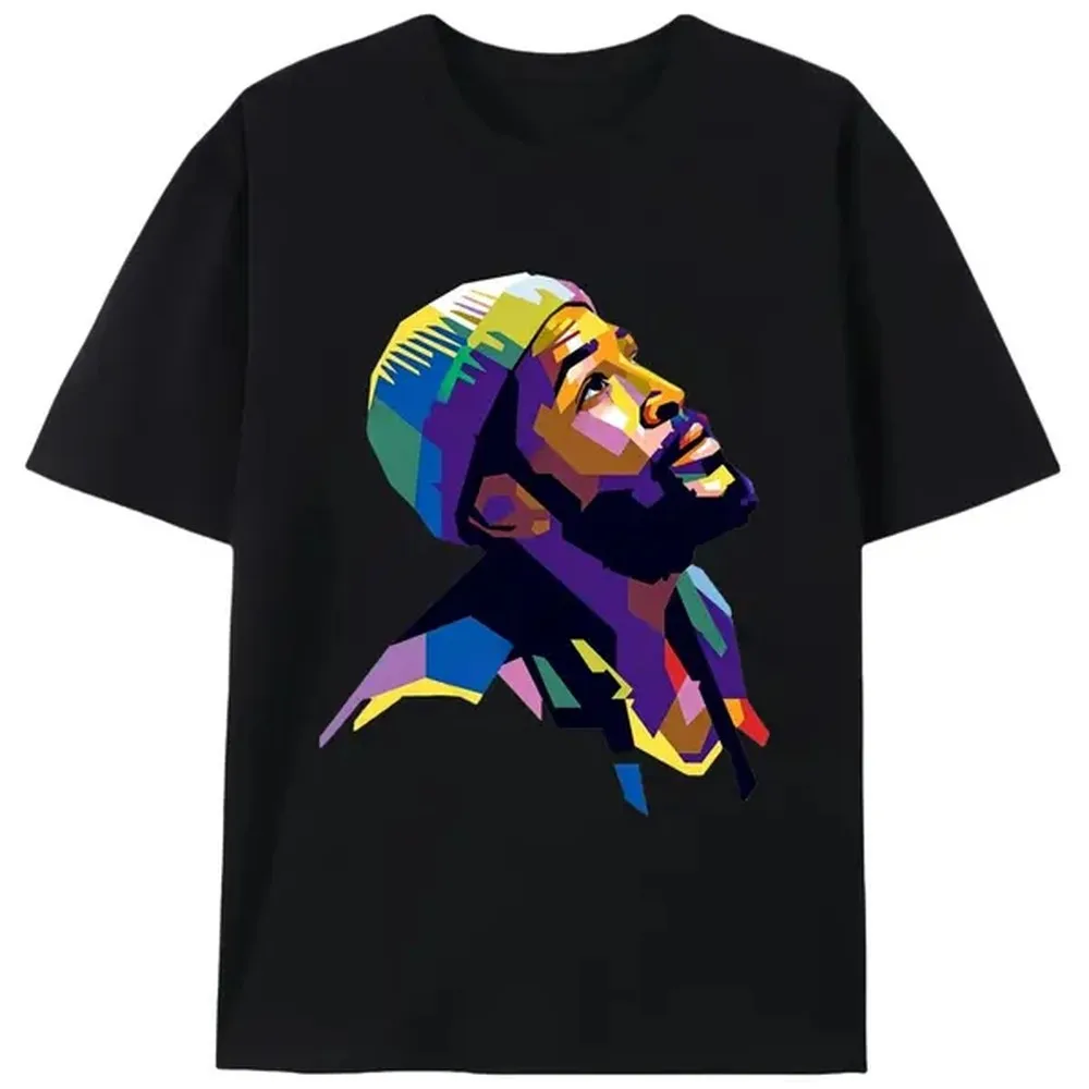 Pop Art Rapper Graphic T-Shirt, Unisex Short Sleeve Hip Hop Streetwear in Heavyweight 200gsm 100% Cotton Knit, Tshirt, Top, Shortsleeve, Menswear, Print, Stretch, Valentines Day, Split Sleeve, Fitted Cut, Heavyweight Knit, All Seasons, Basic