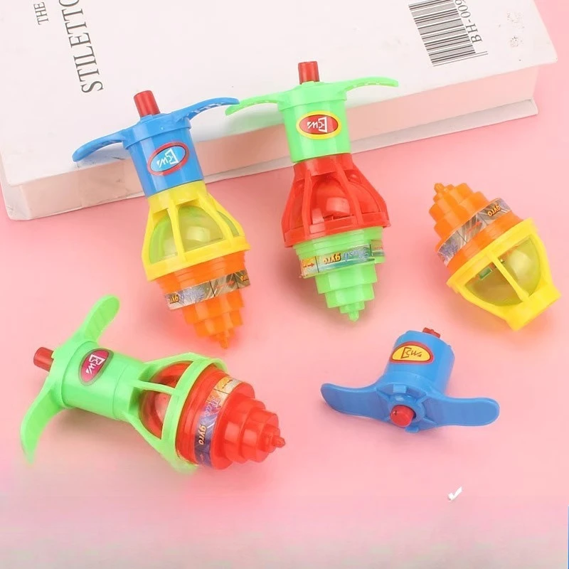 Children's luminous gyro toy creative boys and girls spinning launch flash gyro kindergarten pupils prizes