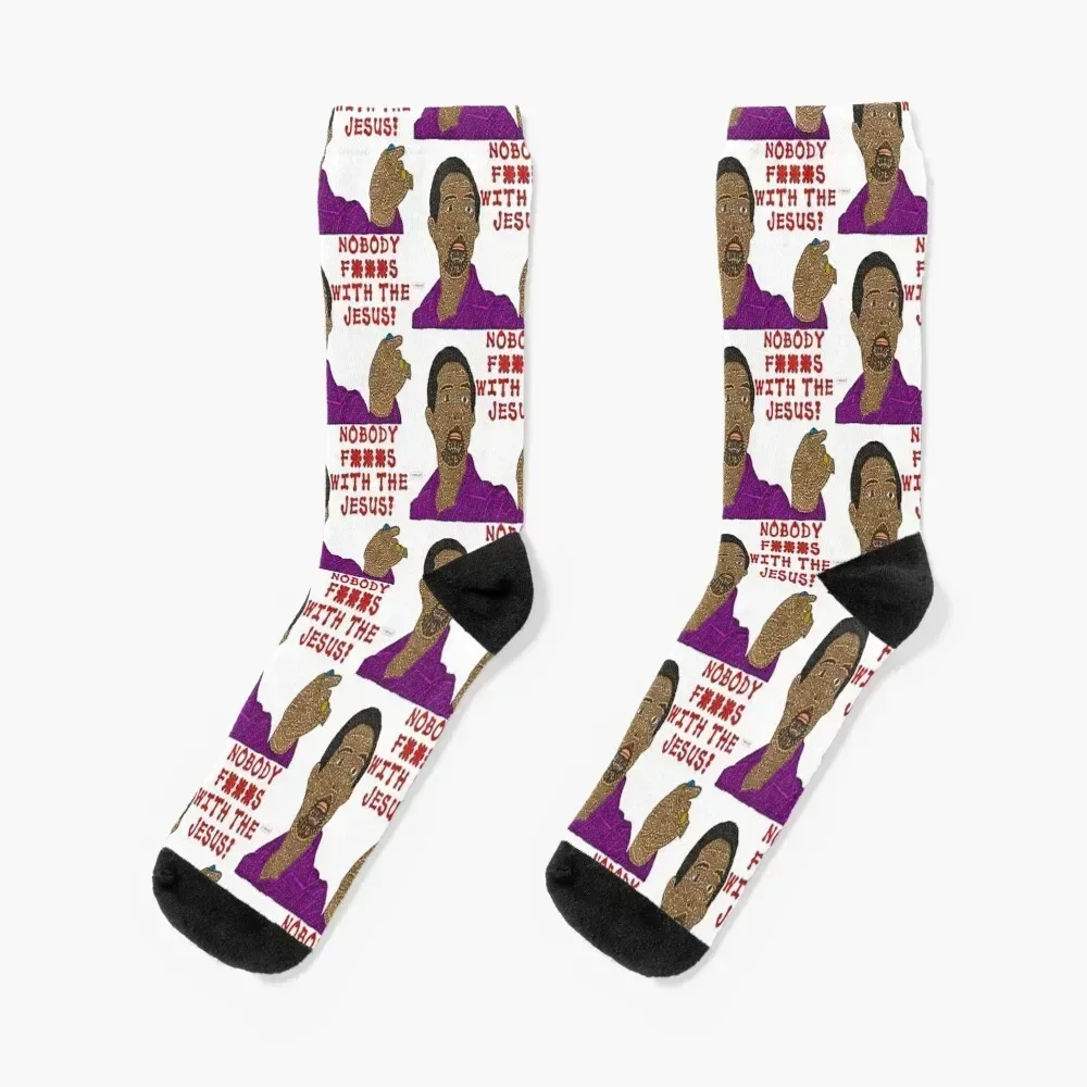

The Big Lebowski T-ShirtNobody F___s With The Jesus Socks Hiking boots new in's professional running snow Man Socks Women's