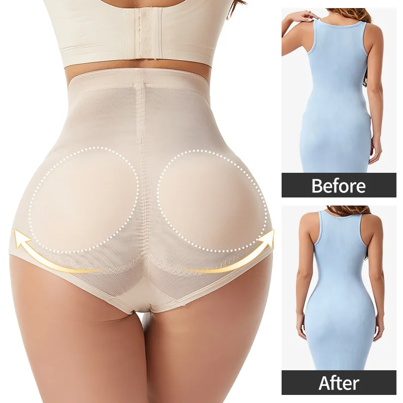 Women Body Shaper Strong Compression Underwear Belly Shaping High Waist Cinched Inner Pants Shapewear Butt Lifting Panties - view 4