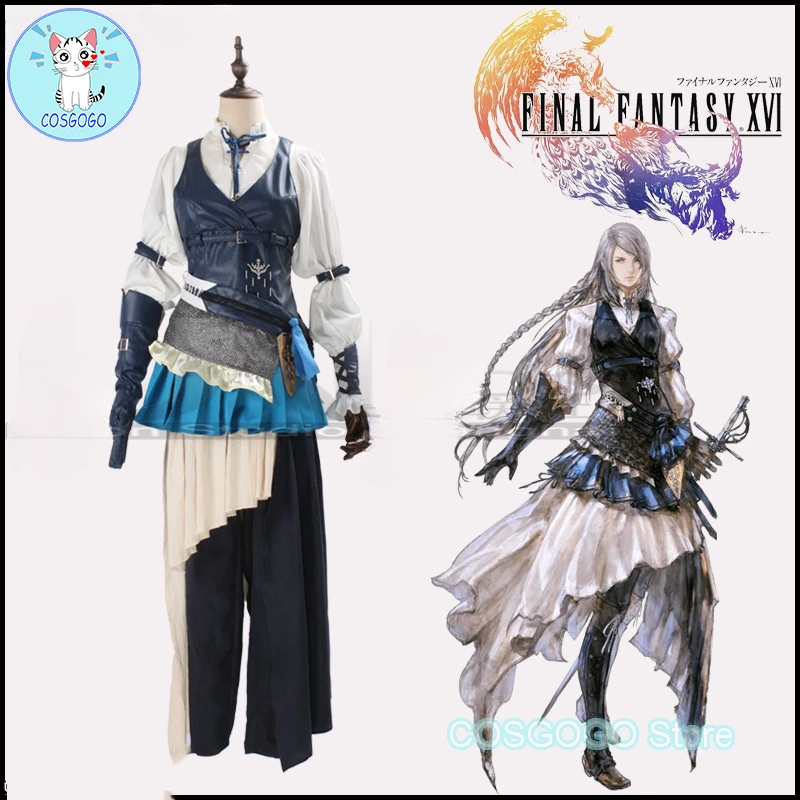 

COSGOGO Game Final Fantasy Xvi Ff16 Jill Warrick Cosplay Costume Cos Game Anime Party Uniform Hallowen Play Role Clothes