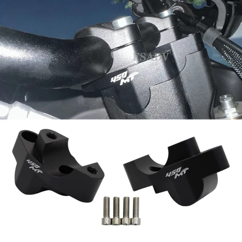 Imagen 1 del producto Elevadores de manillar para motocicleta CFMOTO 450MT, accesorios de montaje con abrazadera, elevador de barra, piezas traseras de movimiento 450 MT MT450 2024 2025