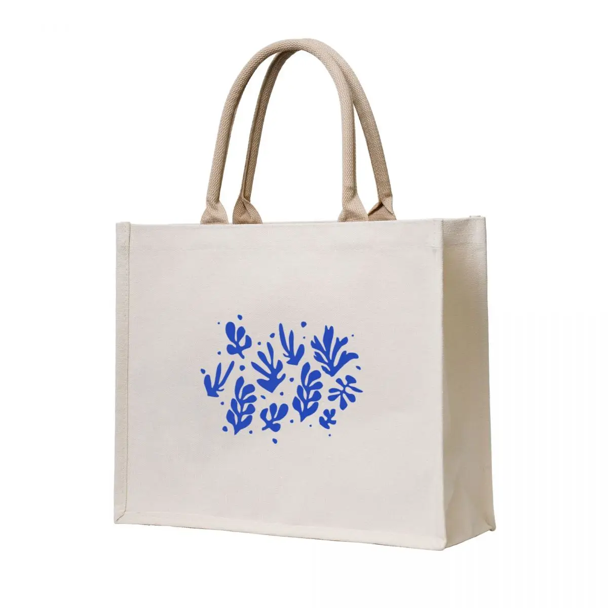 

Leaves Pattern Plants Inspired by Henri Matisse Tote Bag Canvas female bag Gift bags Women's bags