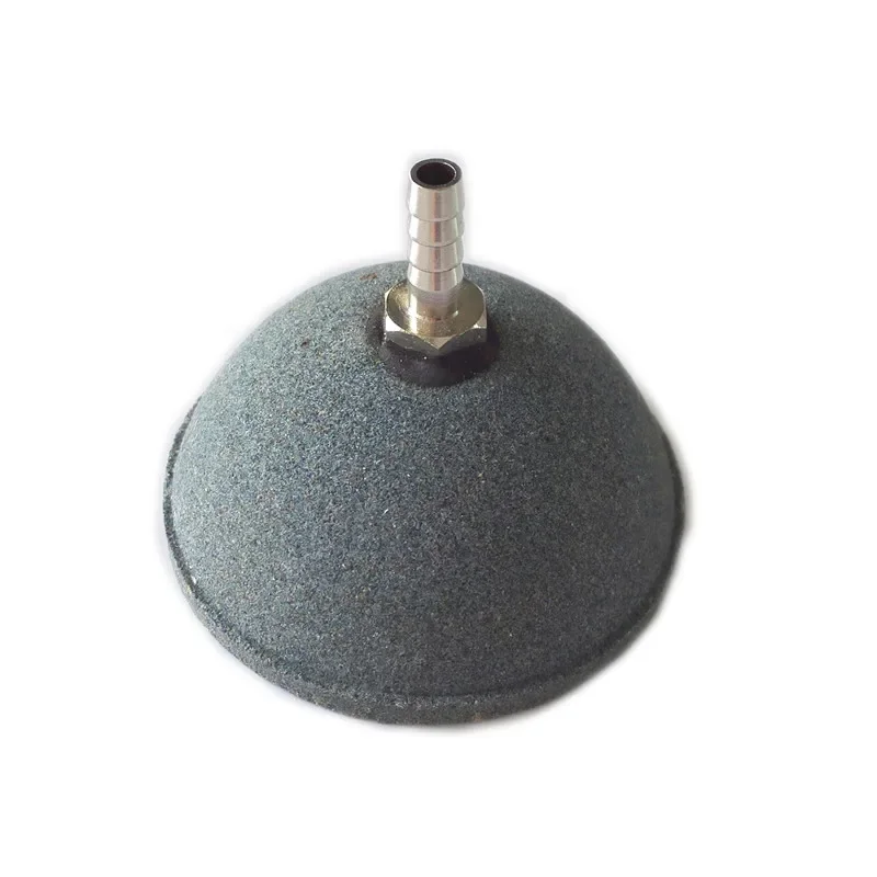 Aquarium Dia 6cm Semicircle Air Stone Dark Gray Mineral Bubbles Stone for Aquarium Fish Tank Oxygen Areator Accessories