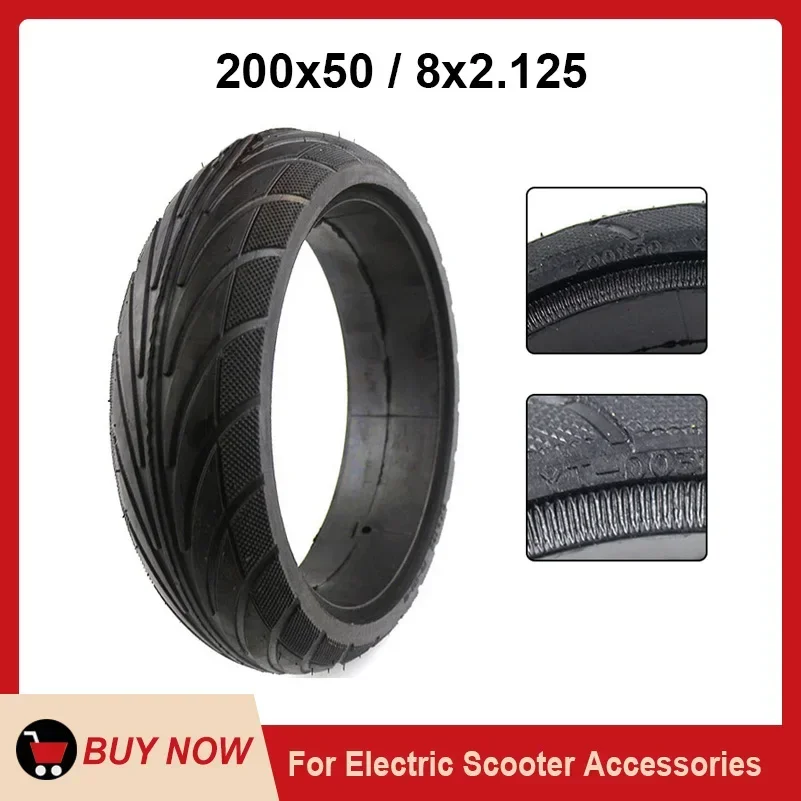 8x2.125 Electric Scooter Tyre 200x50 Non-Pneumatic Soild Tire for Xiaomi Ninebot ES1 ES2 ES4 8*2.125