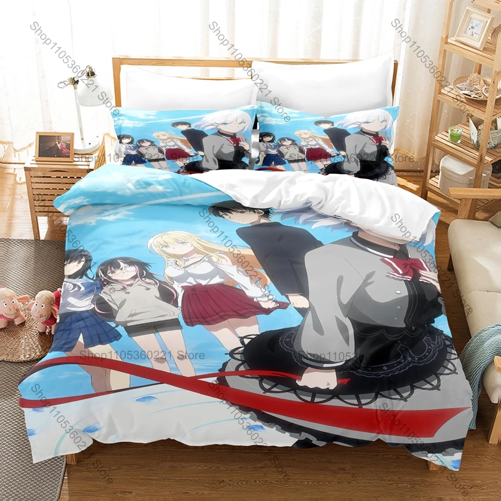 Cool Cool Anime The Detective Is Already Dead Print 3 Piece Washable Bed Cover Pillowcases Household Bedroom Bedding