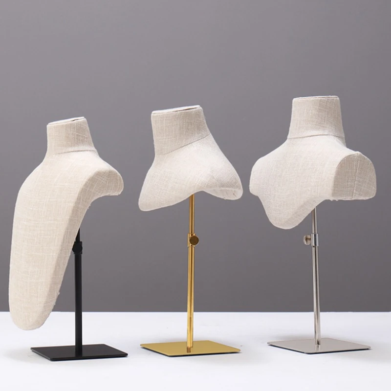 

Роскошное ожерелье, подставка для ожерелья, стеллаж для выставки товаров ювелирных изделий, кулон, держатель для ювелирных изделий, экспонент, оптовая продажа, бюст для ювелирных изделий