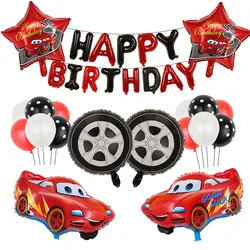 McQueen Car Set Big Face Shield Theme Children's Birthday Decoration Cartoon Balloon