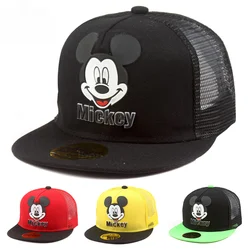 Disney Waflera Mickey Mouse Baby Hat For Children Boy Girl Baseball Cap Fashion Kids Snapback Hip Hop Hat Children's Hats Caps