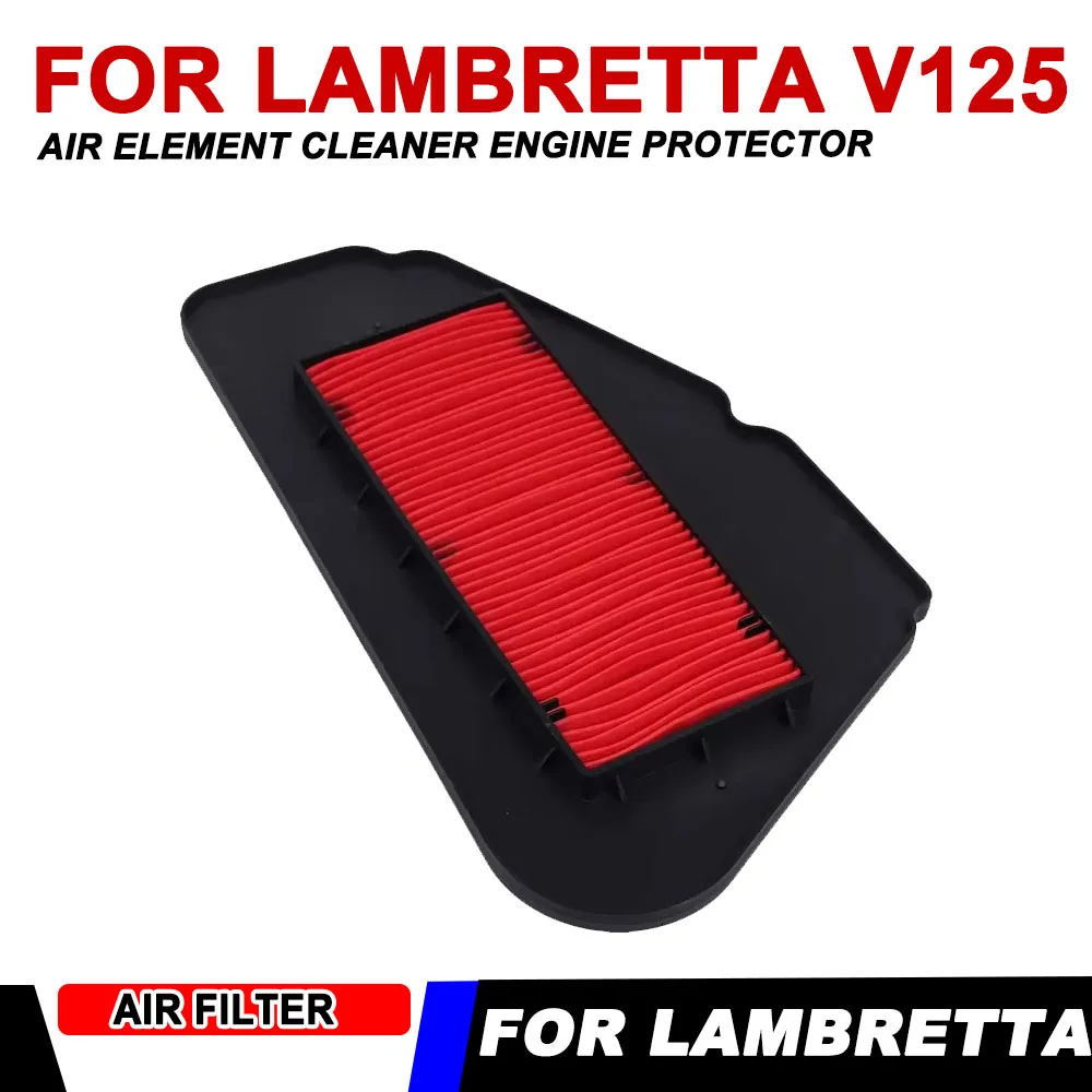 ملحقات الدراجات النارية عنصر الهواء الأنظف حامي المحرك لامبريتا V125 V200 خاص V 125 200 2017 - 2025 2023 2024 #1