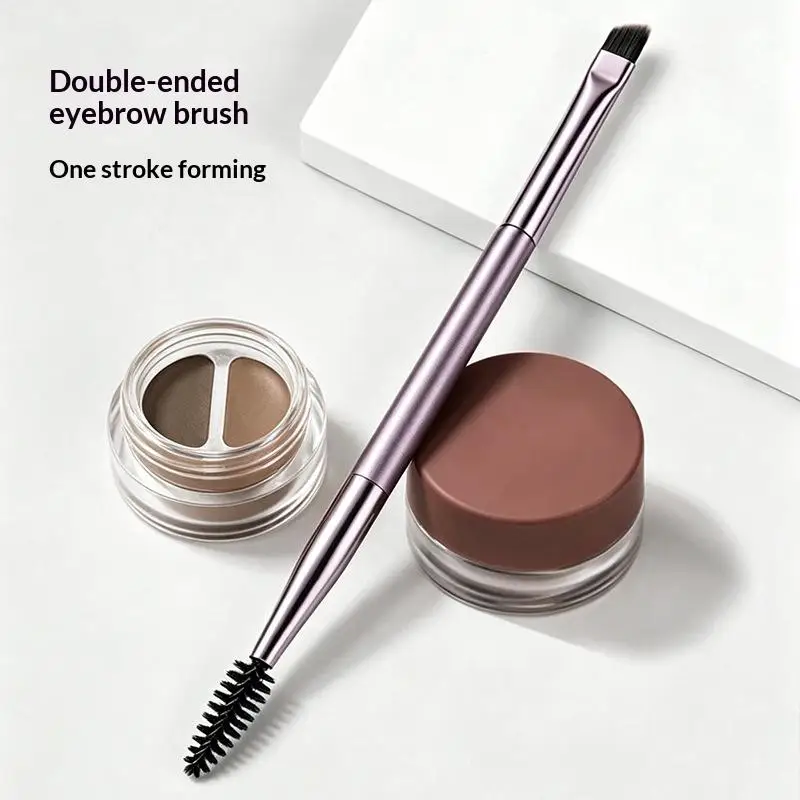 Double-headed Eyebrow Brush Eyelash Curler Brush Eyebrow Comb Professional Makeup Brush Eyebrow Eyelash Extension Make Up Tools