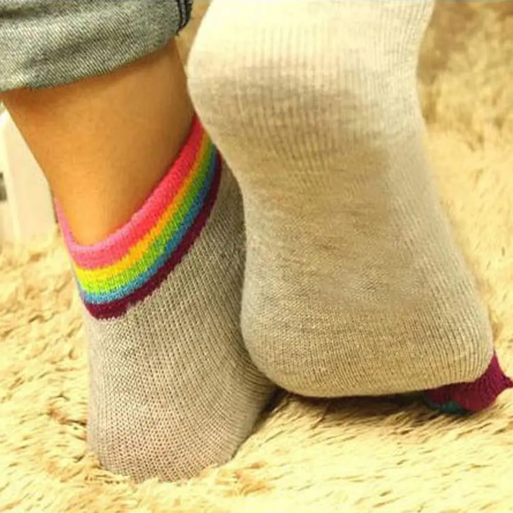 Chic Athletic Women's Casual Cute Crew Micro 1 Pair Performance Five Toe Socks