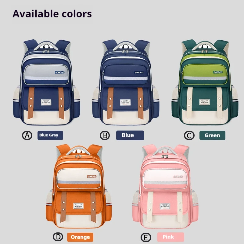 The schoolbag for students is light and comfortable, and the 123rd, 4th, 5th, 6th grade boys and girls have a large capacity bac