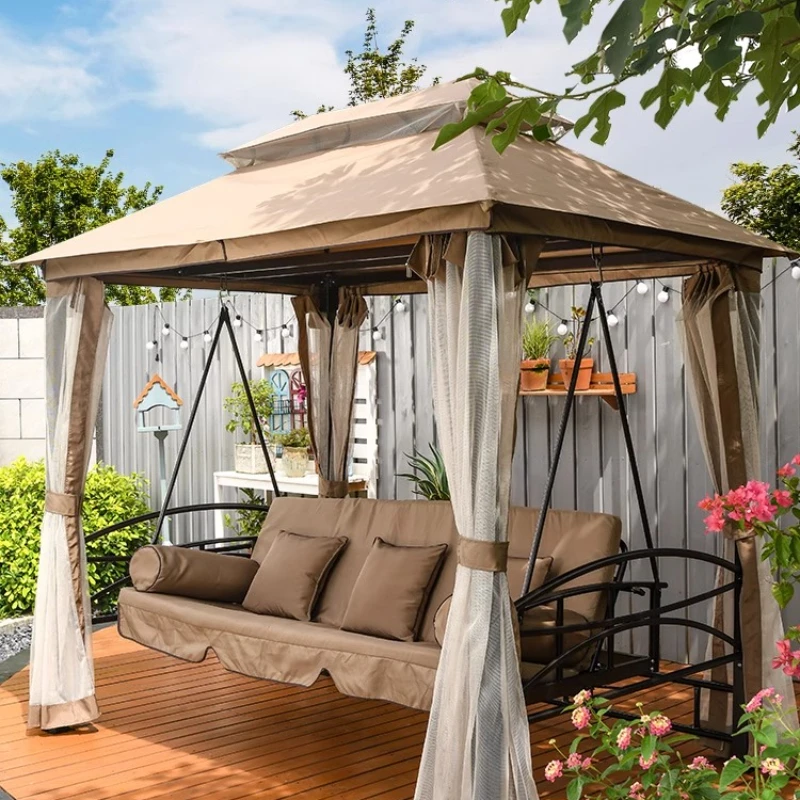 

Mojia outdoor swing bed rocking chair can sit and lie down dual-purpose swing chair courtyard garden