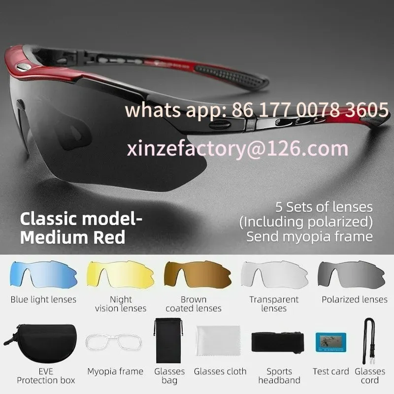 

Customizable Polarized Cycling Glasses Men Sports Sunglasses Road MTB Mountain Bike Bicycle Riding Protection Goggles Eyewear