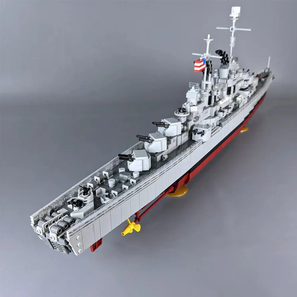 MOC-軍事シリーズのビルディングブロック、クルーザーモデル、海軍軍艦、創造性のレンガのおもちゃ、教育ギフト