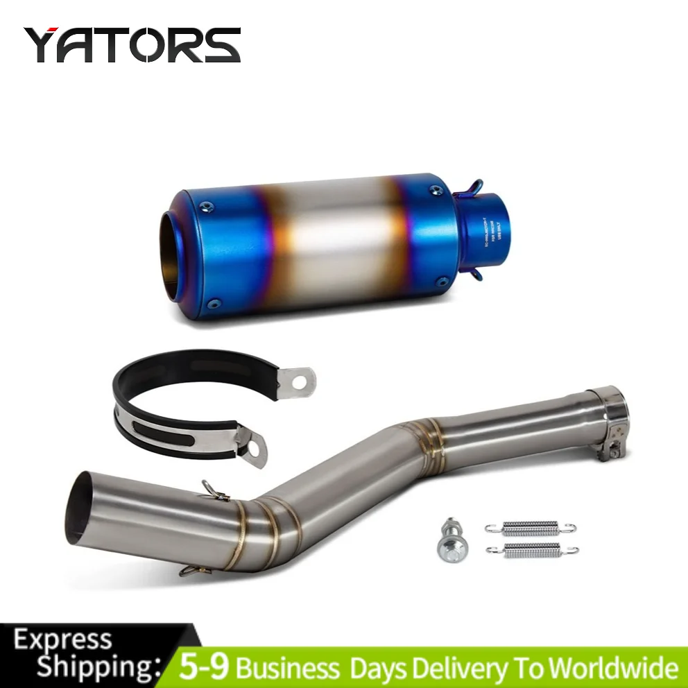 

For CF-MOTO 400NK 650NK 650MT Slip On Mid Link Pipe Muffler Exhaust System Tips Exhausts Pipes