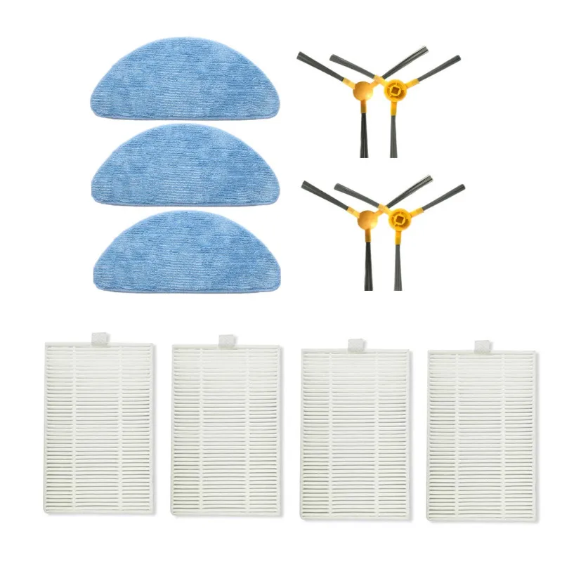 Filters+Mop Cloths+Side Brushes Fitment For REDMOND RV-R650S Robotic Vacuum Cleaner Parts In Stock