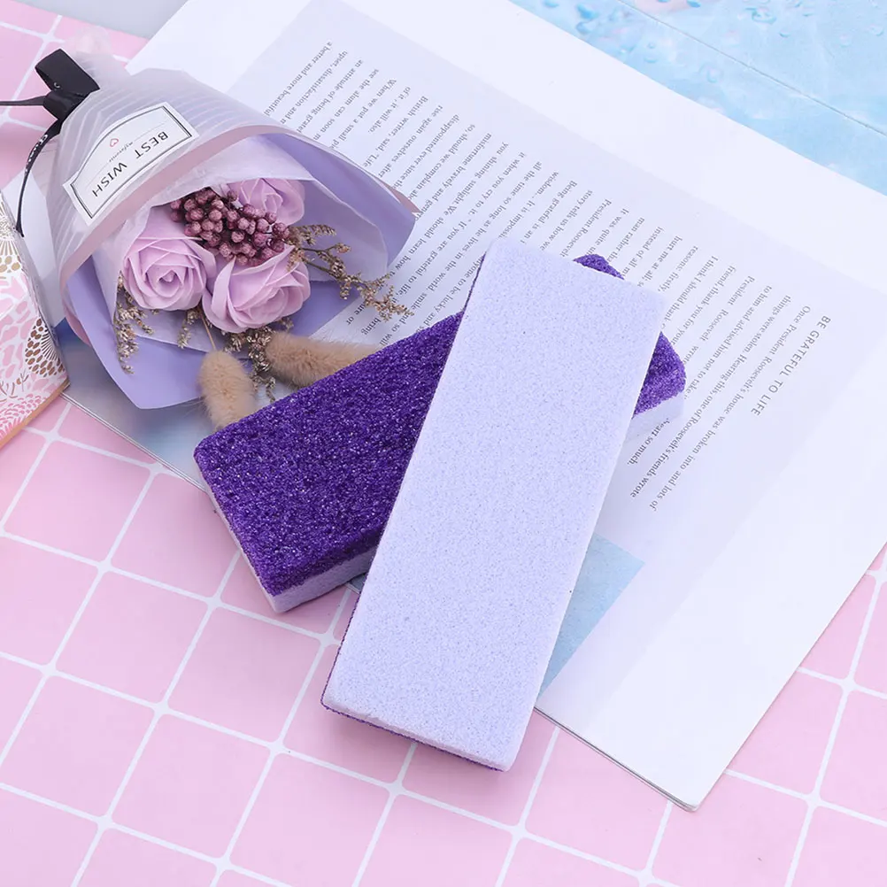 

2 Pcs Skin Care Scrubber Remover Callus Remover Foot File Dead Skin Tool Portable Foot Pumice Stone Nail File