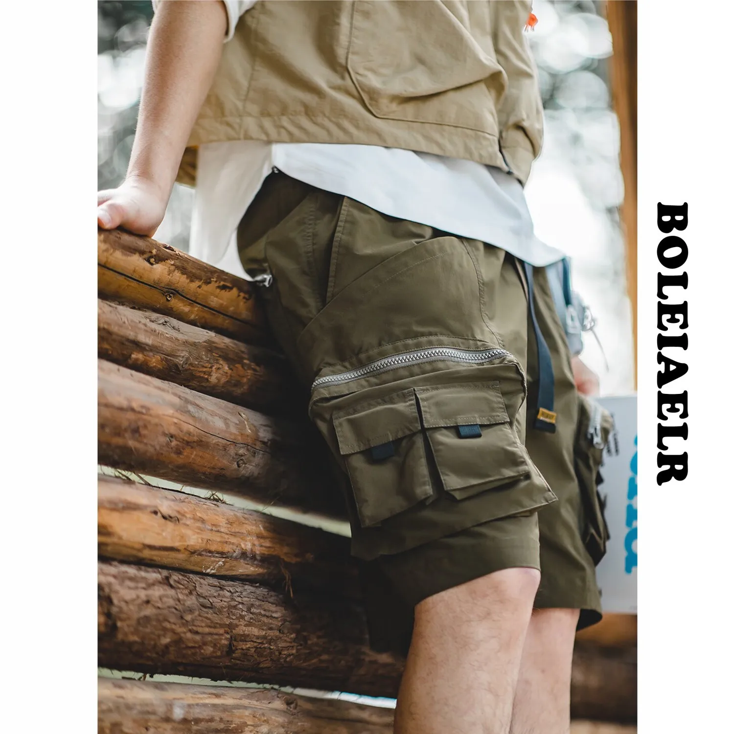 2023 Zomer Outdoor Werkpak Multi Pocket Shorts Heren Losse Maat Cargo Broek Y 2K Joggingbroek Nieuwe Hoge Kwaliteit Streetwear Broek