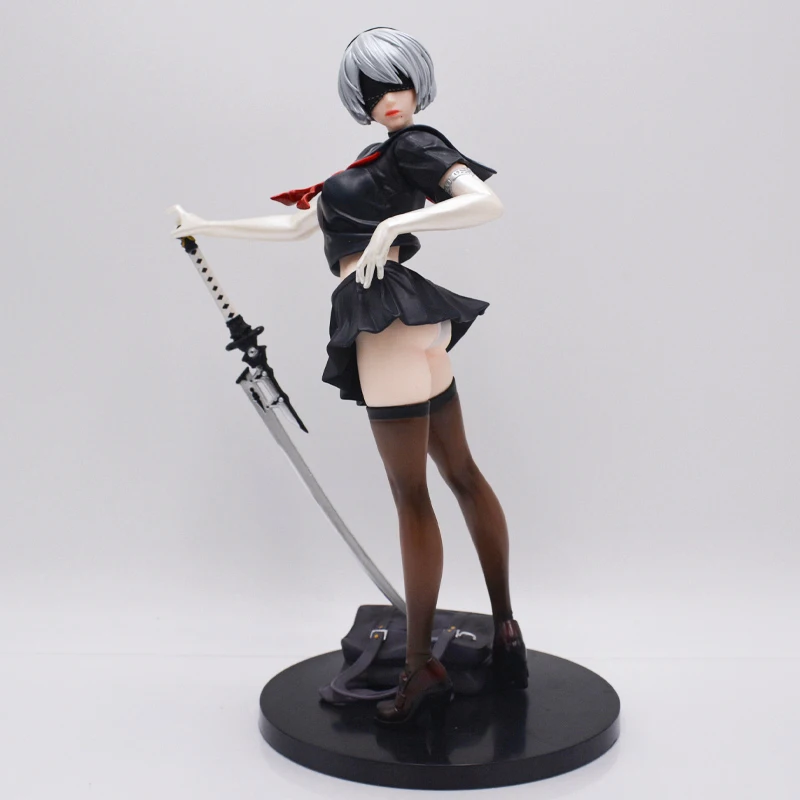 28cm NieR Automata Anime Figure YoRHa No.2 Type B Action Figure NieR YoRHa 2B Figurine Adult Sexy Collectible Model Doll Toy