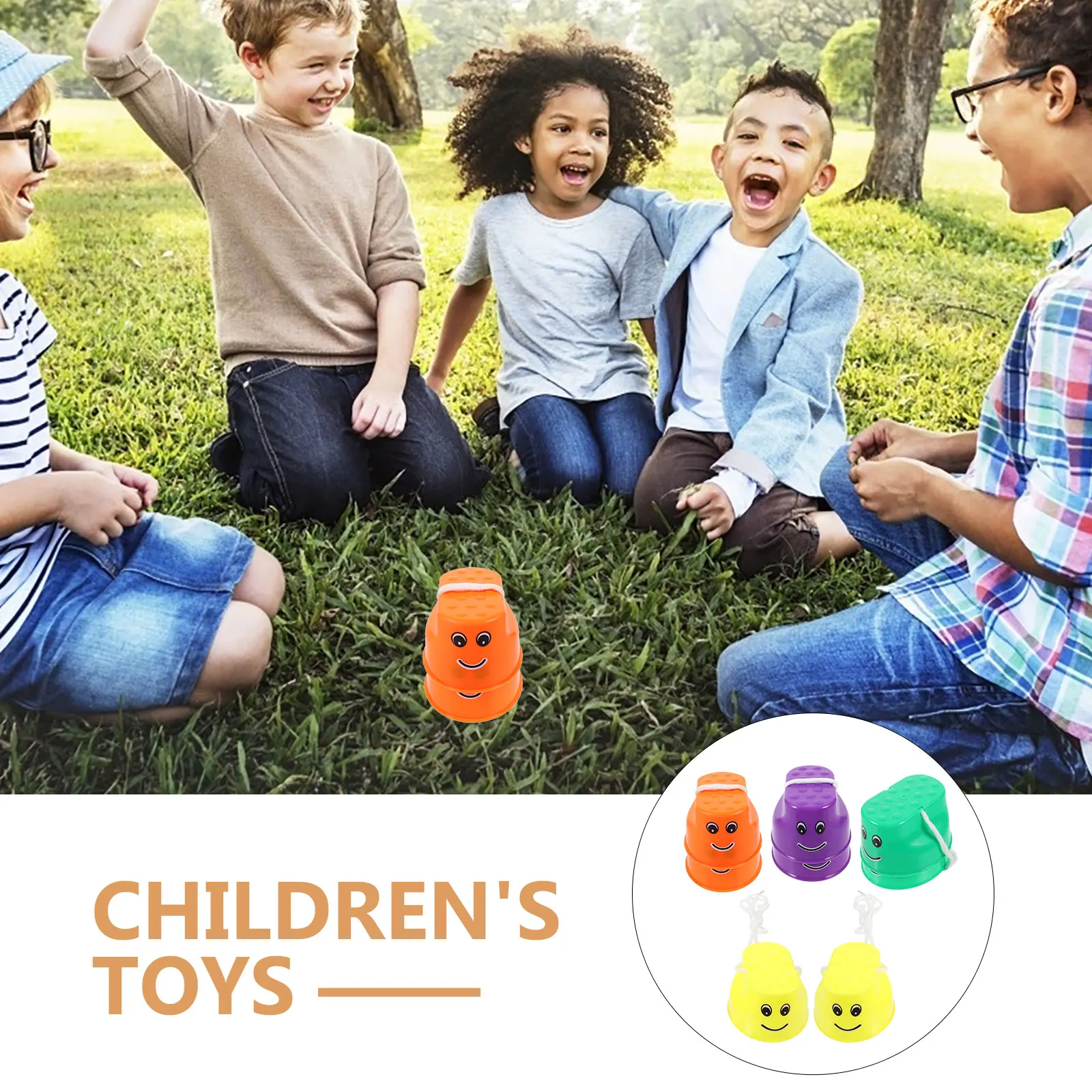 

Stilt Bucket Toy Thickened Plastic Non Slip Adjustable Rope Kids Balance Outdoor Toddler Jumping Stilts Toy