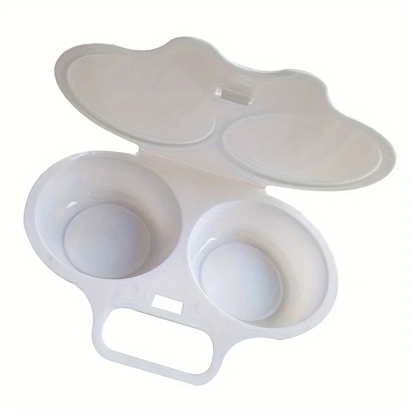 1pc Reusable Microwave Egg Poacher - Round Shape Plastic Egg Steamer for Perfectly Cooked Eggs - Kitchen Supplies and Tools