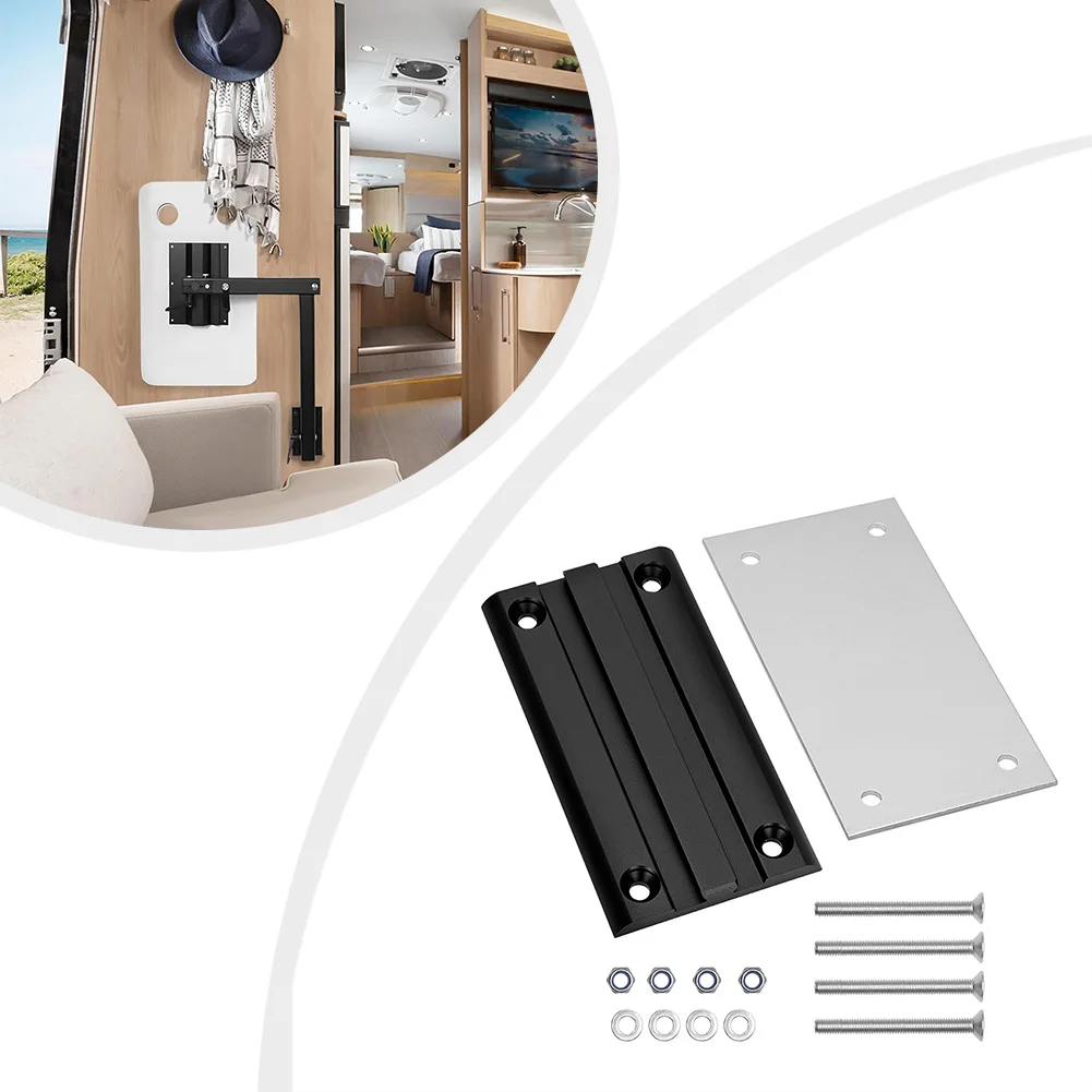 

Removable RV Table Leg Accessories, Aluminum Alloy Table Leg Bracket For Caravan Table Leg Bracket Bolts Nuts Washers