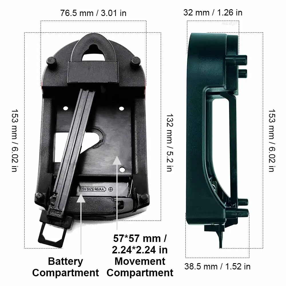 MCDFL zegar kwarcowy wahadło moduł jednostka napędowa huśtawka pusty futerał Adapter plastikowy Wiggler do zegarka mechanizm DIY lekki 100g