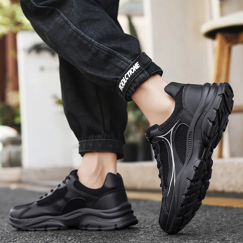 

Оригинальные брендовые товары в основном способные мужские сетчатые дышащие сверхлегкие повседневные спортивные туфли большого размера на шнуровке на плоской подошве