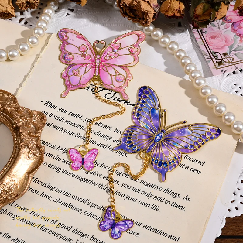 Butterfly Student Reading Bookmark Original Holder Bookmarks Fantasy Bookmark Separator Books Exquisite Reading Gifts