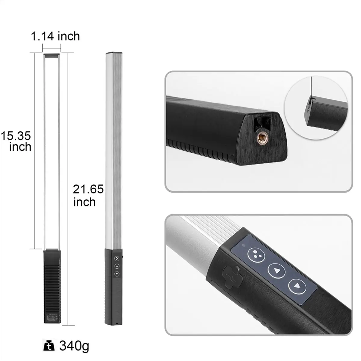 【BUY NOW】LED Video Light with Remote Control 3000K-6000K 36Colors Studio Photo Lighting RGB Stick for Vlog Recording