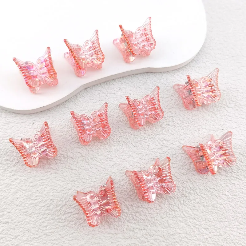 10 stücke Ins Mini Schmetterling Haar Klaue Clips Bunte Trendy Nette Kleine Clips Mehrfarbige Mädchen Haar Clips Haarnadel Haar Zubehör – Detail 13