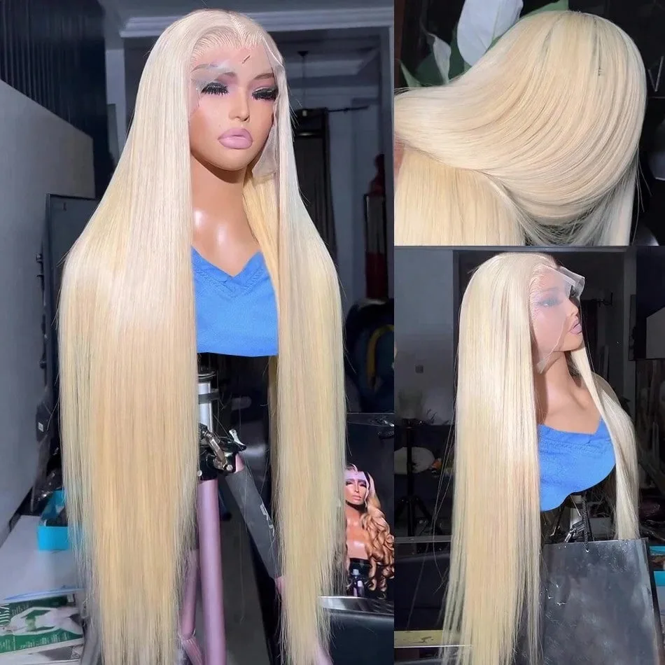 200% 13x6 HD 30 34 بوصة 613 العسل شقراء العظام مستقيم الدانتيل الجبهة خصلات الشعر المستعار الإنسان 13x4 الدانتيل أمامي البرازيلي شعر مستعار ريمي #4