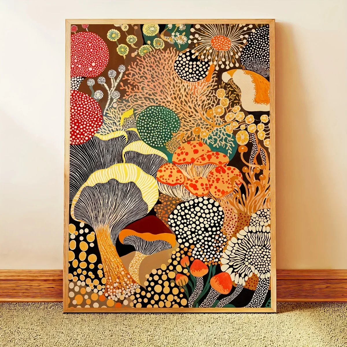 Yayoi Kusama Infinite World Colorful Jellyfish Flowers Poster Prints Japanese Canvas Painting Wall Art Exhibition Home Decor