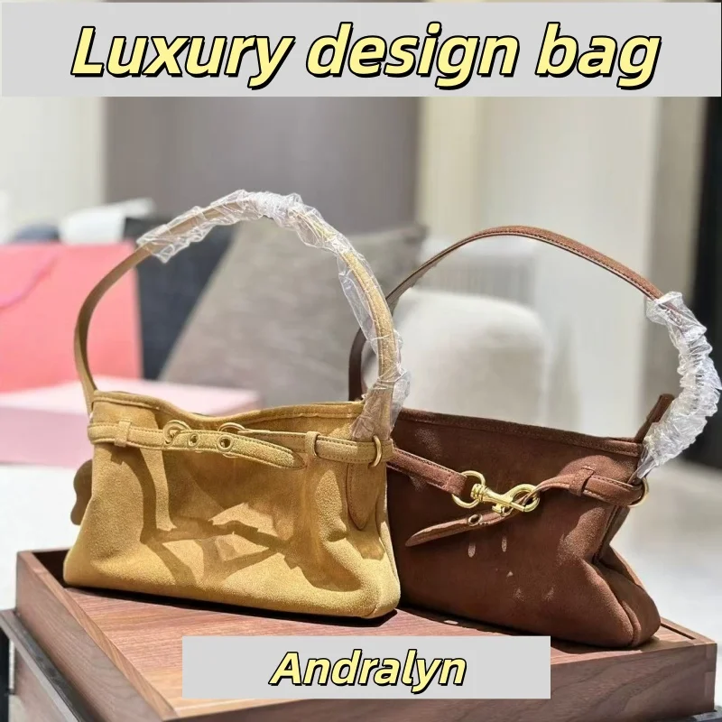 

Женские сумки из натуральной кожи под мышками, новинка осени и зимы 2024, роскошный дизайн, нишевая сумка с высоким смыслом, женские сумки в стиле ретро