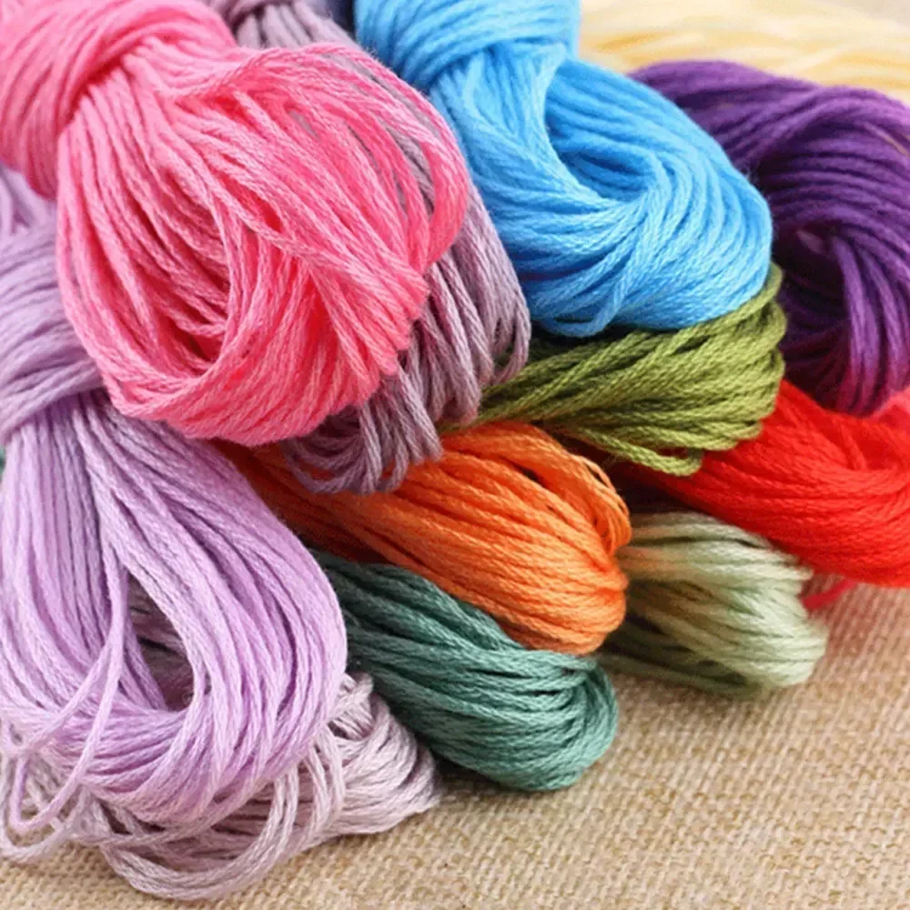 100/200/447pcs Mix Colors  Embroidery Thread Cotton Sewing Skeins Craft Cross Stitch Floss Kit Line DIY Tools Make Bracelets