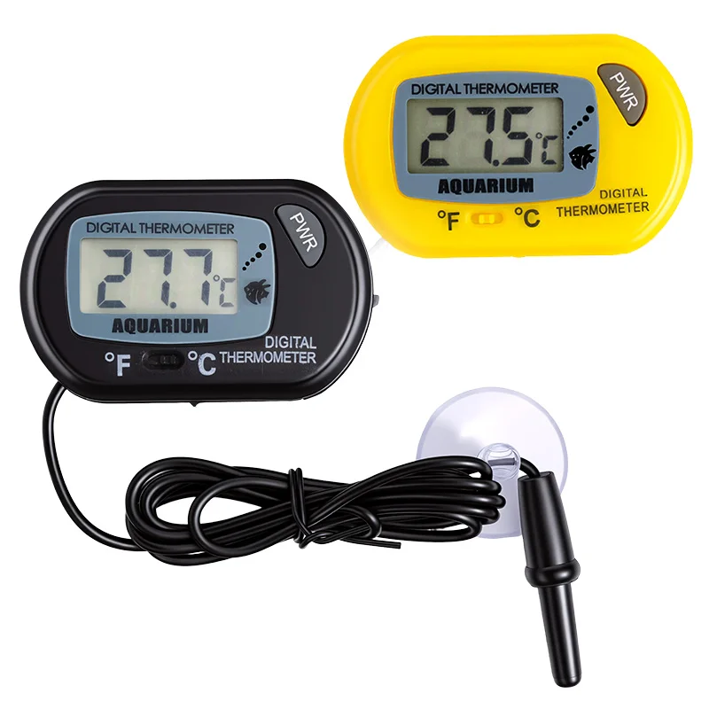 1/3 Stück LCD-Digital-Aquarium-Thermometer, Aquarium-Thermometer mit wasserfester Sensorsonde und Saugnapf für Reptilien – Detail 5