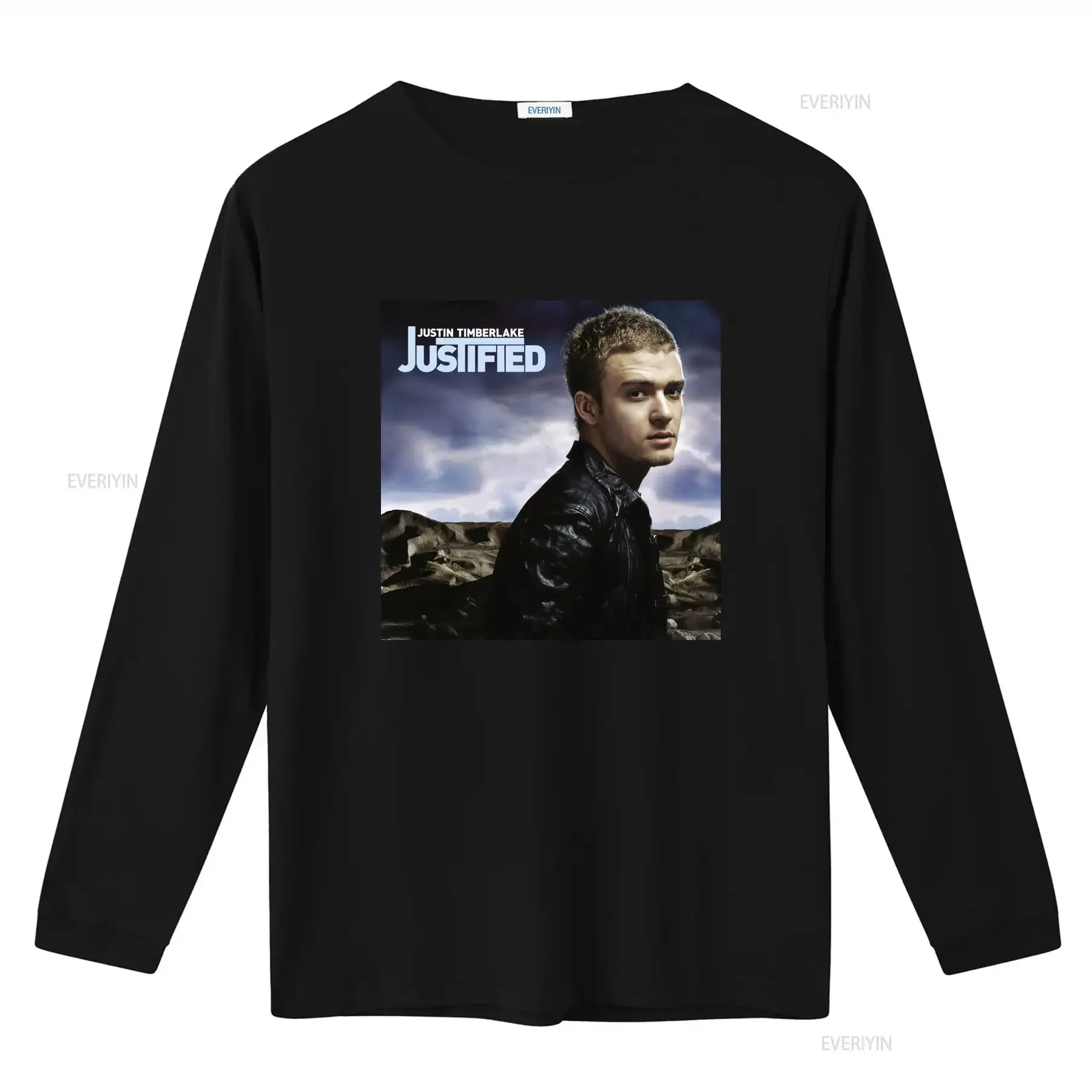 Justin Timberlake Justified Premium T Shirt for Men Stylish and Comfortable vintage Washed Slightly designer clothes homme