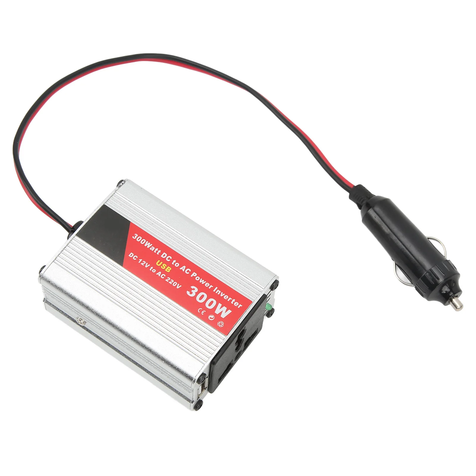 

Modified Sine Wave Inverter Peak 300W Car Power Inverter DC 12V to 220V AC Converter for Laptops Cell Phones Lamps