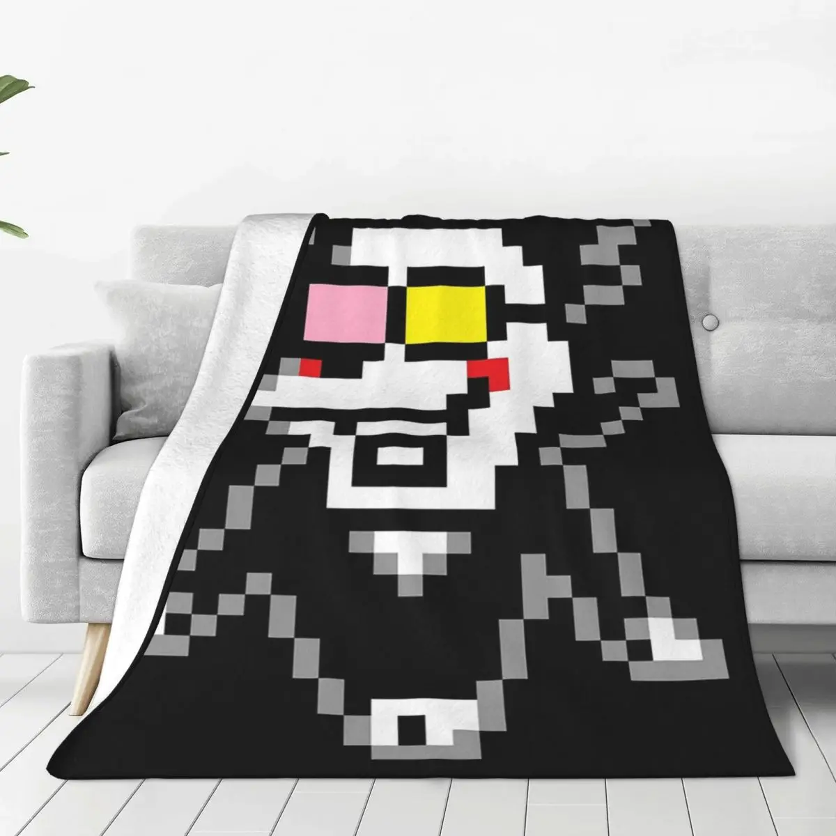 Deltarune Chapter 2 Spamto Blanket Soft Warm Flannel Throw Blanket Bedspread for Bed Living room Picnic Travel Home Sofa