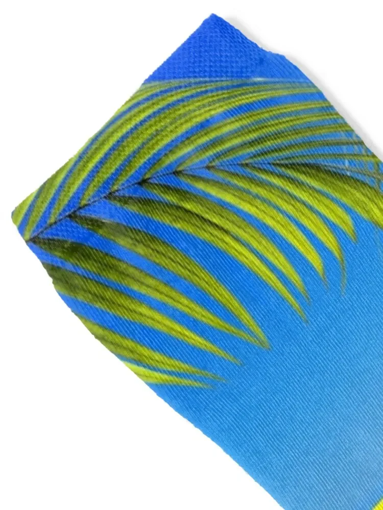 صني فلوريدا، الشاطئ الاستوائي وأوراق شجرة النخيل الجوارب أحذية المشي لمسافات طويلة الهدايا جوارب الرجبي رجل إمرأة #2