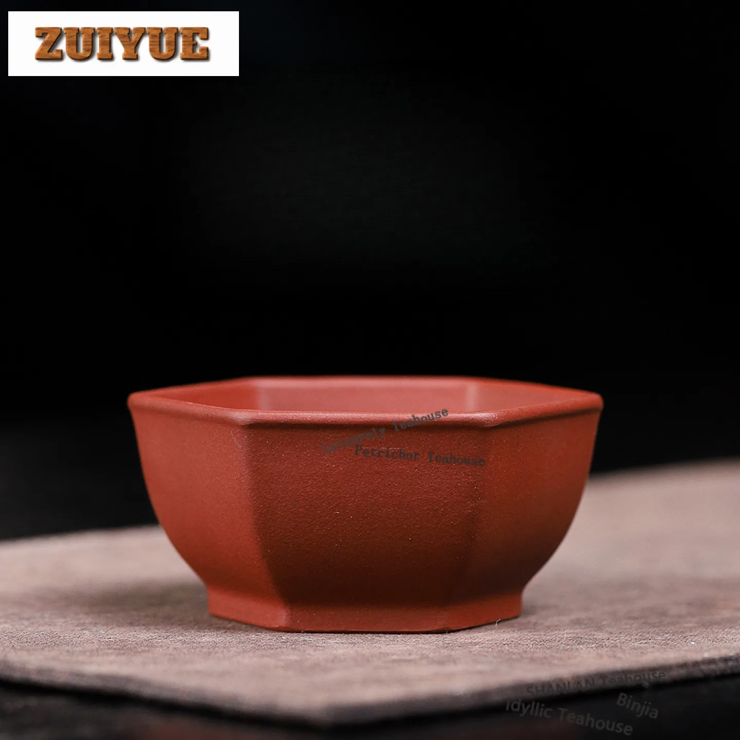 

90ml Yixing Purple Clay Hexagonal Teacup Creative Tea Bowl Cup For Tea Tea-tasting Meditation Cup Jianzhan Master Cups Drinkware
