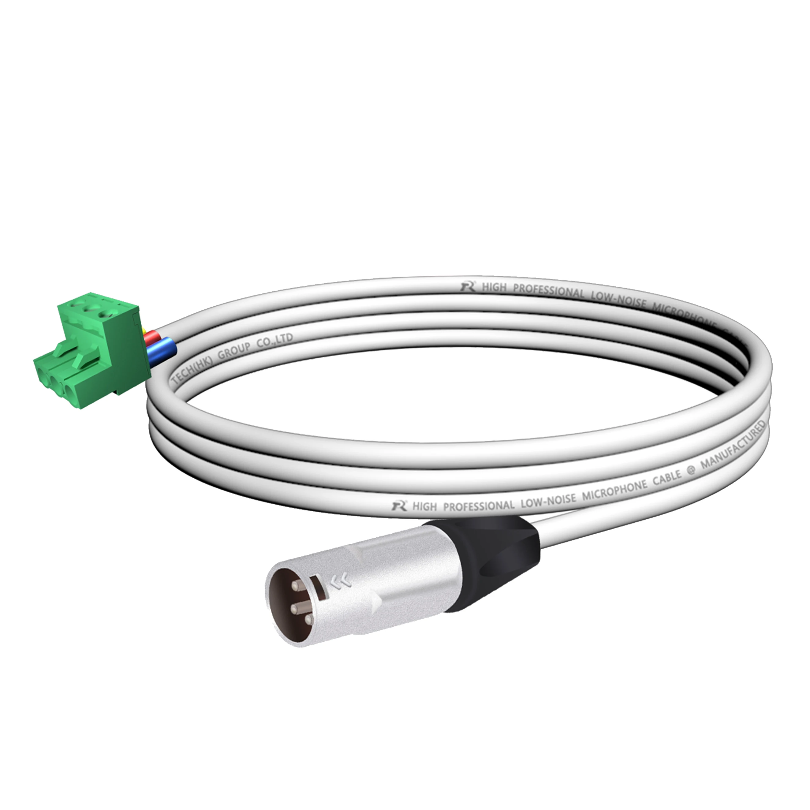 3-poliger XLR-Stecker (Männlich) ​ Steckverbinder, Metallgehäuse, schwarze Schutzkappen für sichere Verbindung an Mikrofone oder Bühnenbeleuchtungssysteme – Detail 10