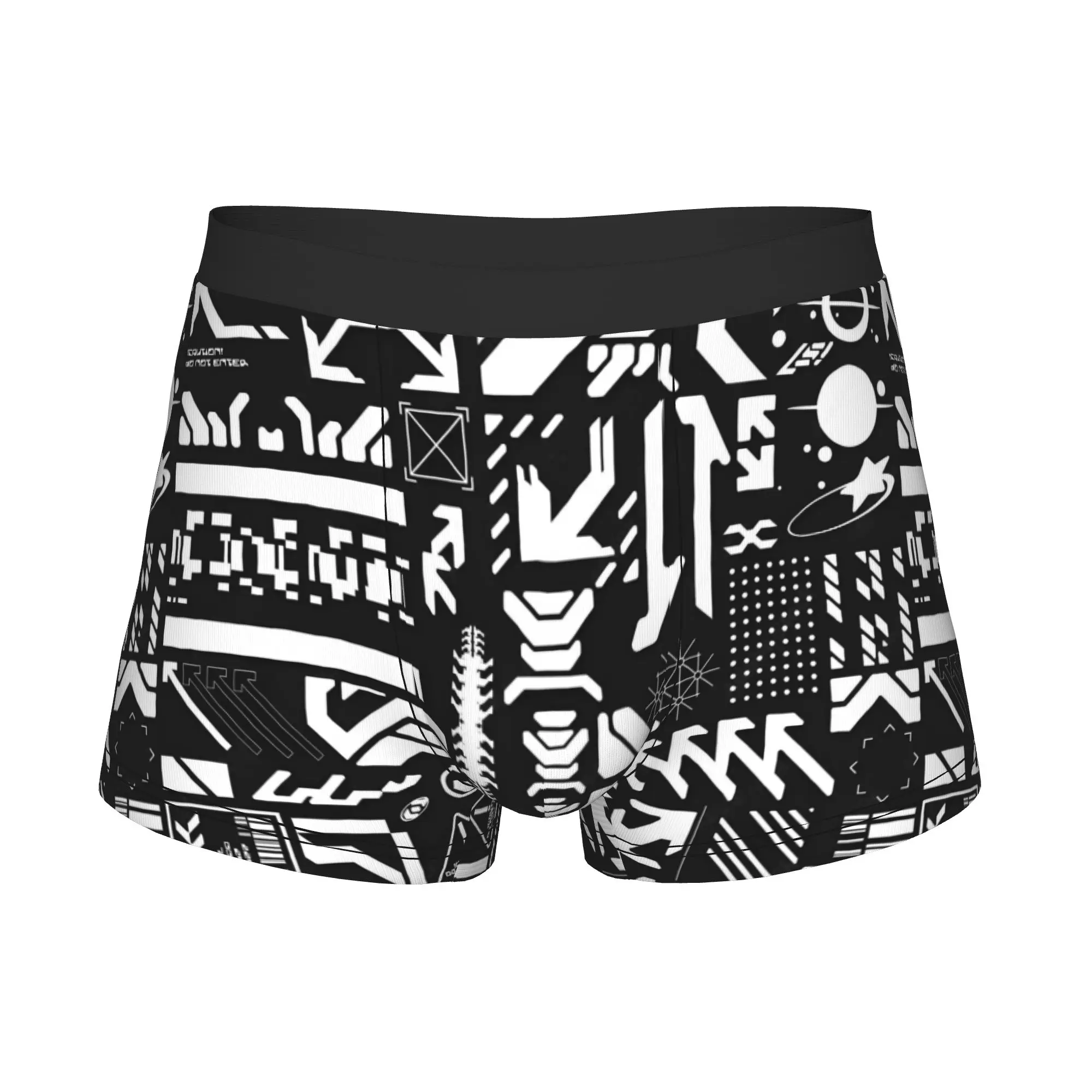 C-Cyberpunks y2k Gaming Template  Boxers Shorts Mens Futuristic Set Collection  Briefs Underwear Cool Underpants