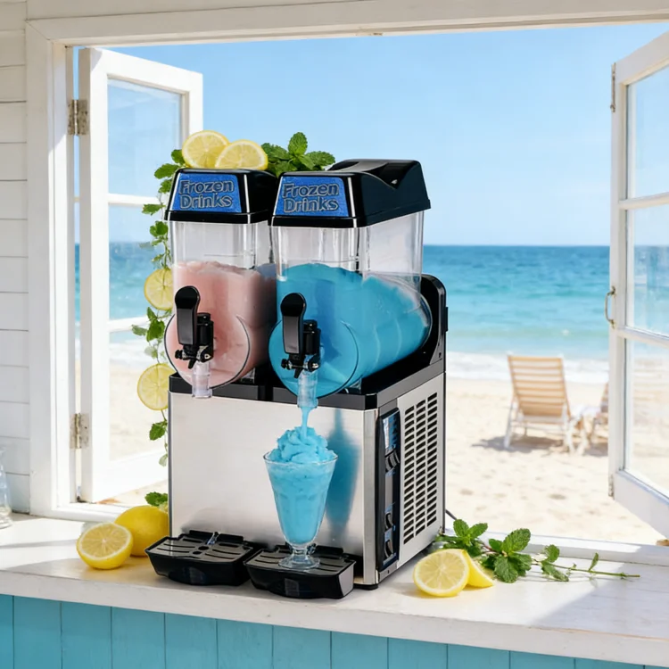 New Commercial Electric Slush Machine Slushie & Slushy Maker Eco-Friendly Smoothie Machine