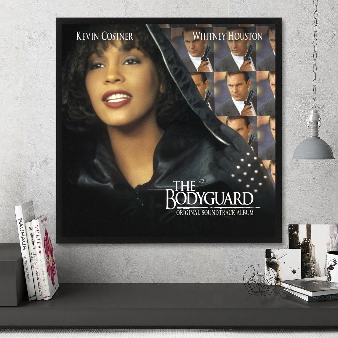 Whitney Houston The Bodyguard Music Album Poster Canvas Art Print Home Decor Wall Painting ( No Frame )