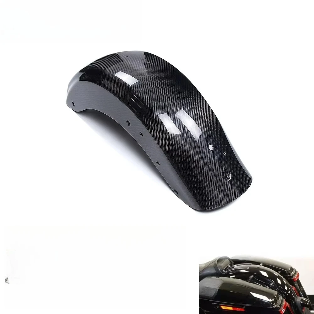 

STLF Dry Carbon Fiber Motorcycle Rear Fender Hugger for Touring Road King CVO Electra Glide Street Glide FLHR 2009-