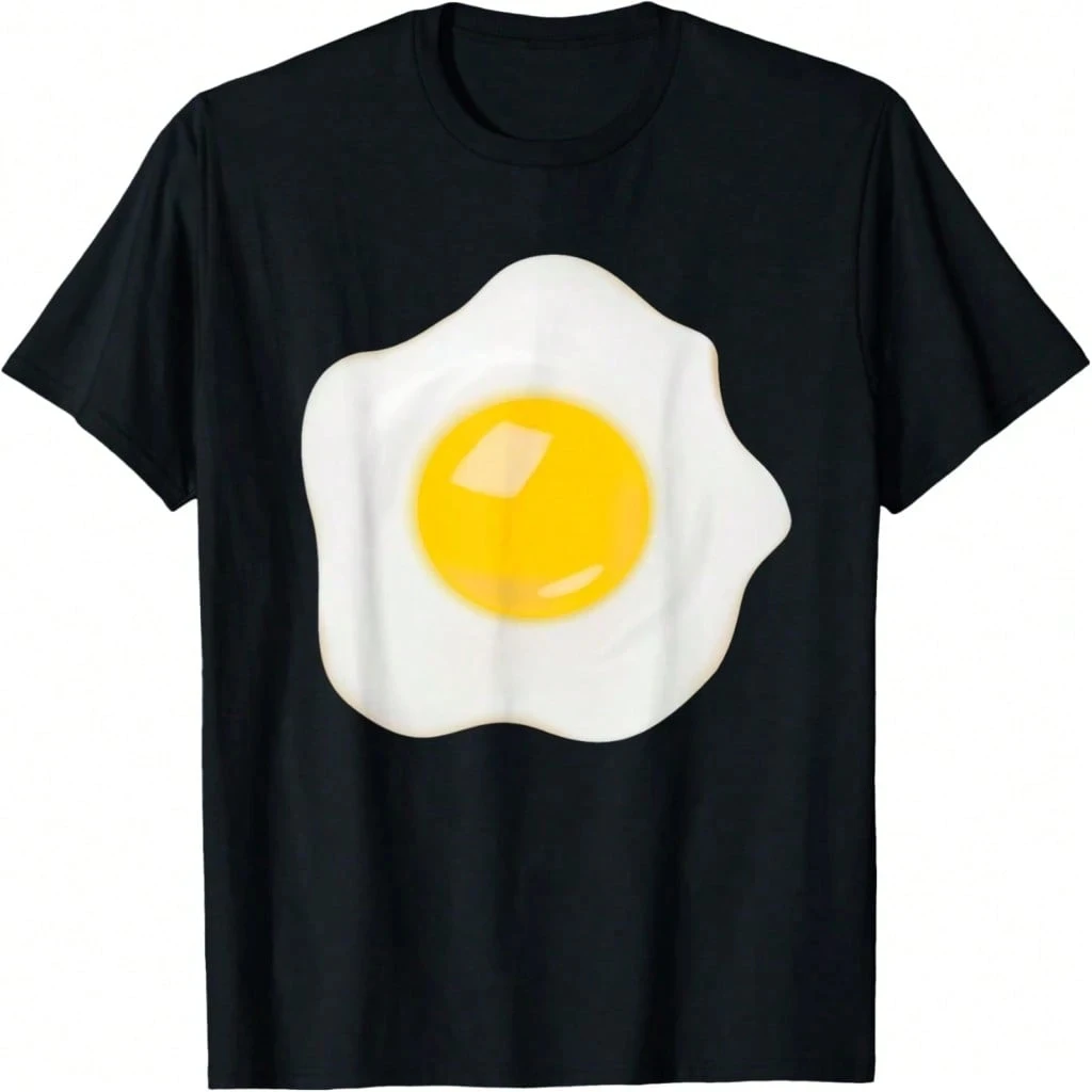 

Mens T-Shirt Fried Egg Matching Couple Group Halloween Costume T-Shirt Casual Everyday Wear my body my choice oversized t shirt