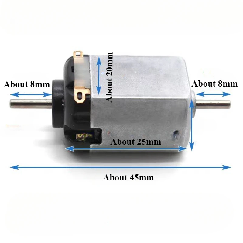 FC-130 Mini 130 Dual Shaft Motor DC 3V 3.7V 5V 6V 11000RPM High Speed Micro 16mm Electric Motor DIY Hobby Toy Car Boat Train